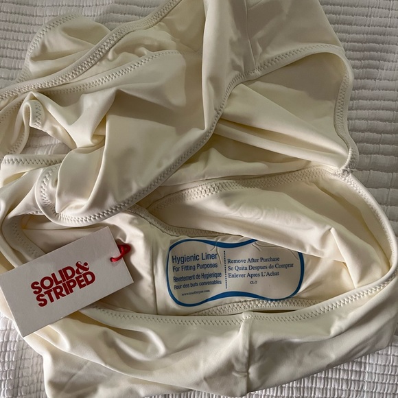 NWT Solid and Stripped Claudia One piece in Cream - medium - Picture 6 of 8